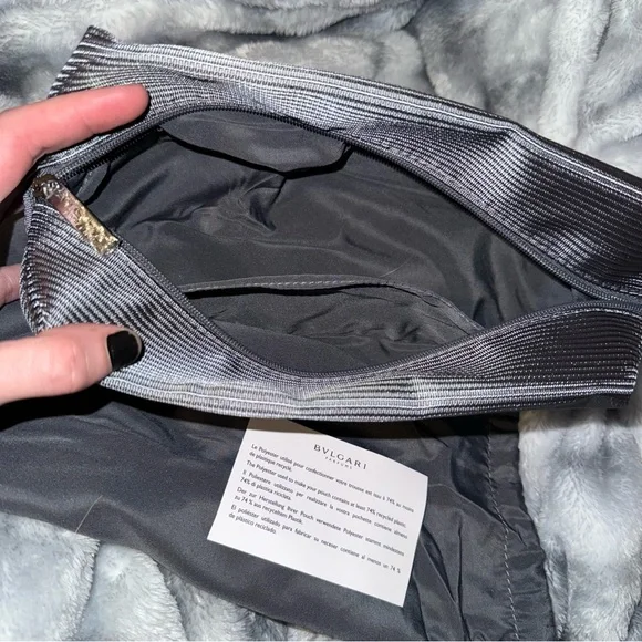 Bulgari Black Textured Pouch - Picture 6 of 7